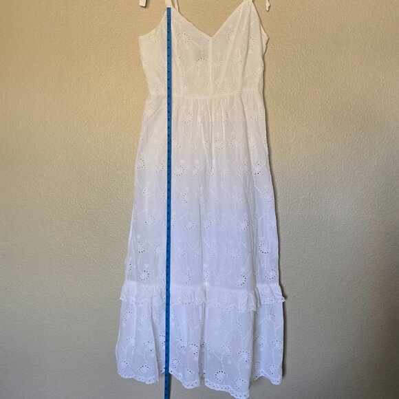 White Maxi Cotton Sundress - Picture 10 of 15